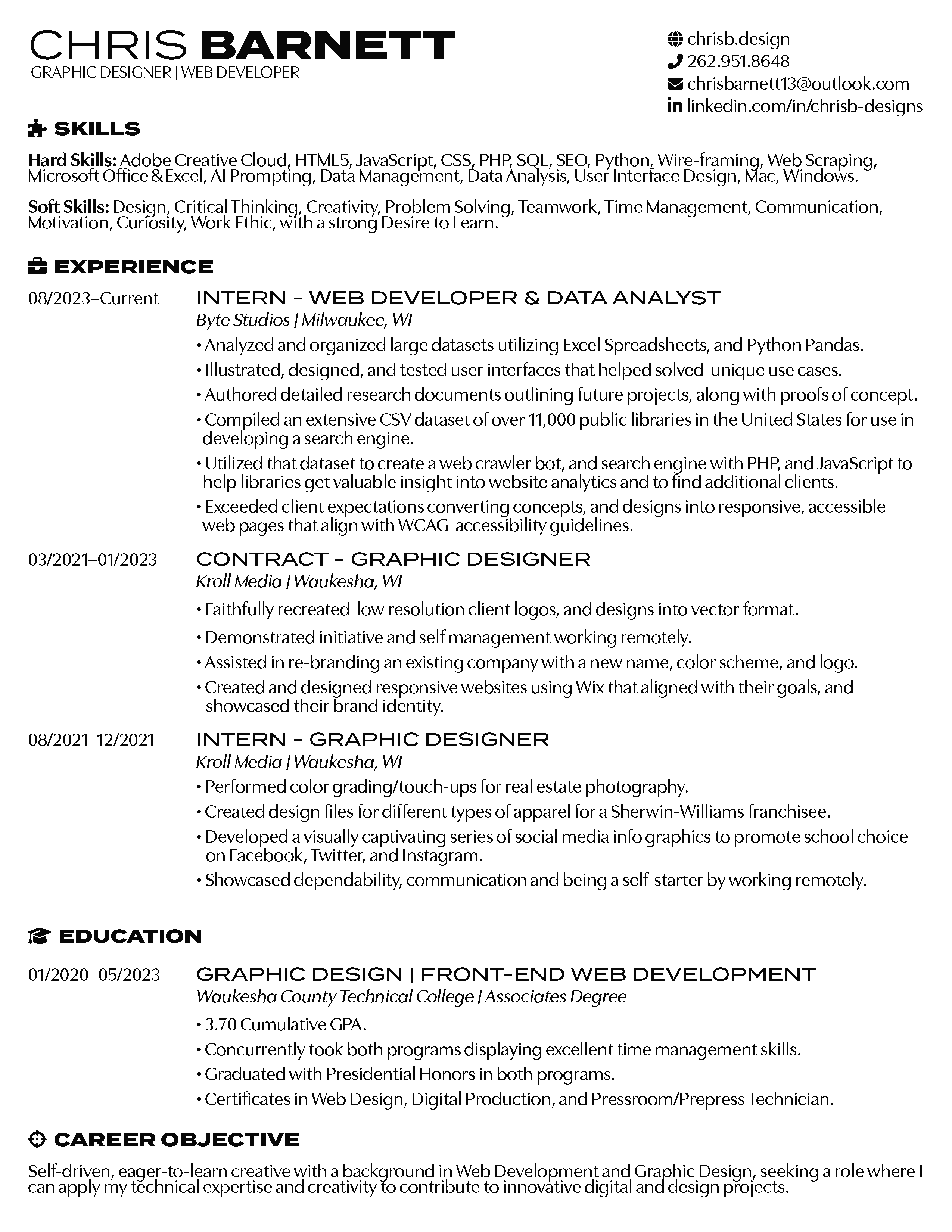 Chris Barnett Resume